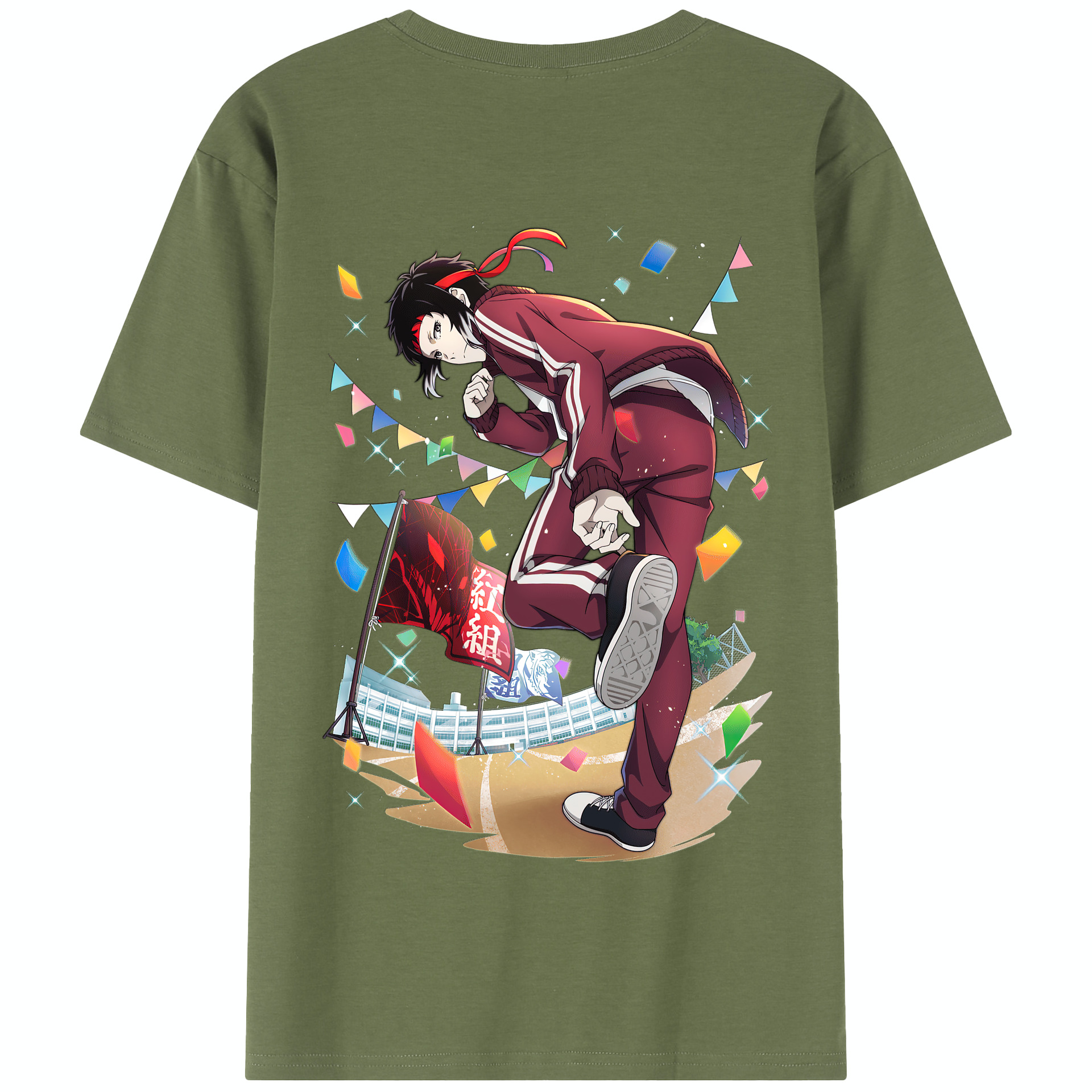 （画像用） 文豪ストレイドッグス Bungo Stray Dogs 綿100％半袖Tシャツ（背面プリント）